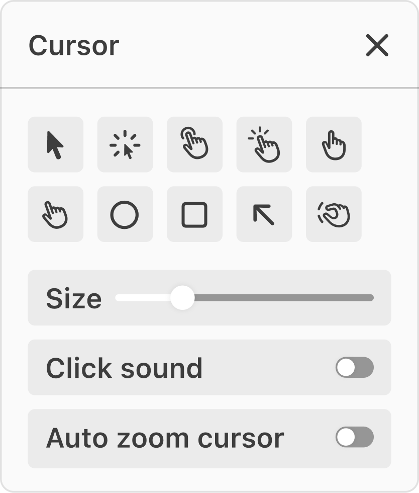 Designed to guide interface